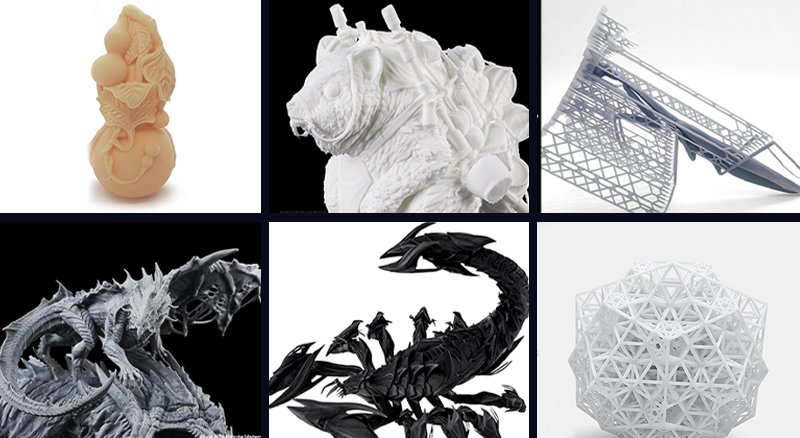 Peças impressas em 3D com a resina Standard Plus 10K
